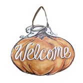 Welcome Pumpkin Door Hanger