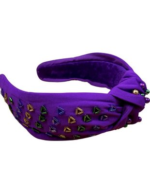 Mardi Gras Tinsel Mouse Ears Headband - Fleurty Girl