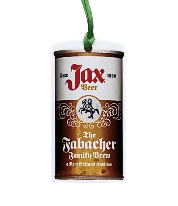 Vintage Beer Can Ornament, Jax