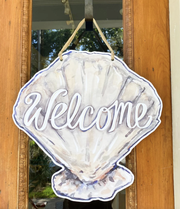 Home Malone Seashell Welcome Door Hanger
