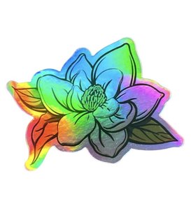 Holographic Magnolia Sticker