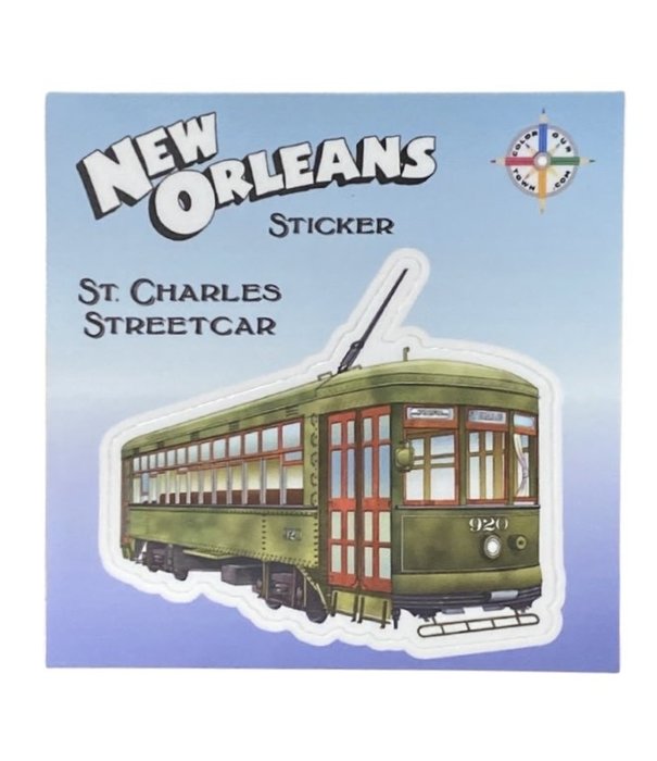 New Orleans Sticker, St Charles Streetcar
