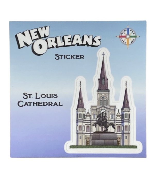 New Orleans Sticker, Cathedral