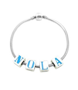 NOLA Bar Necklace in Silver - Fleurty Girl