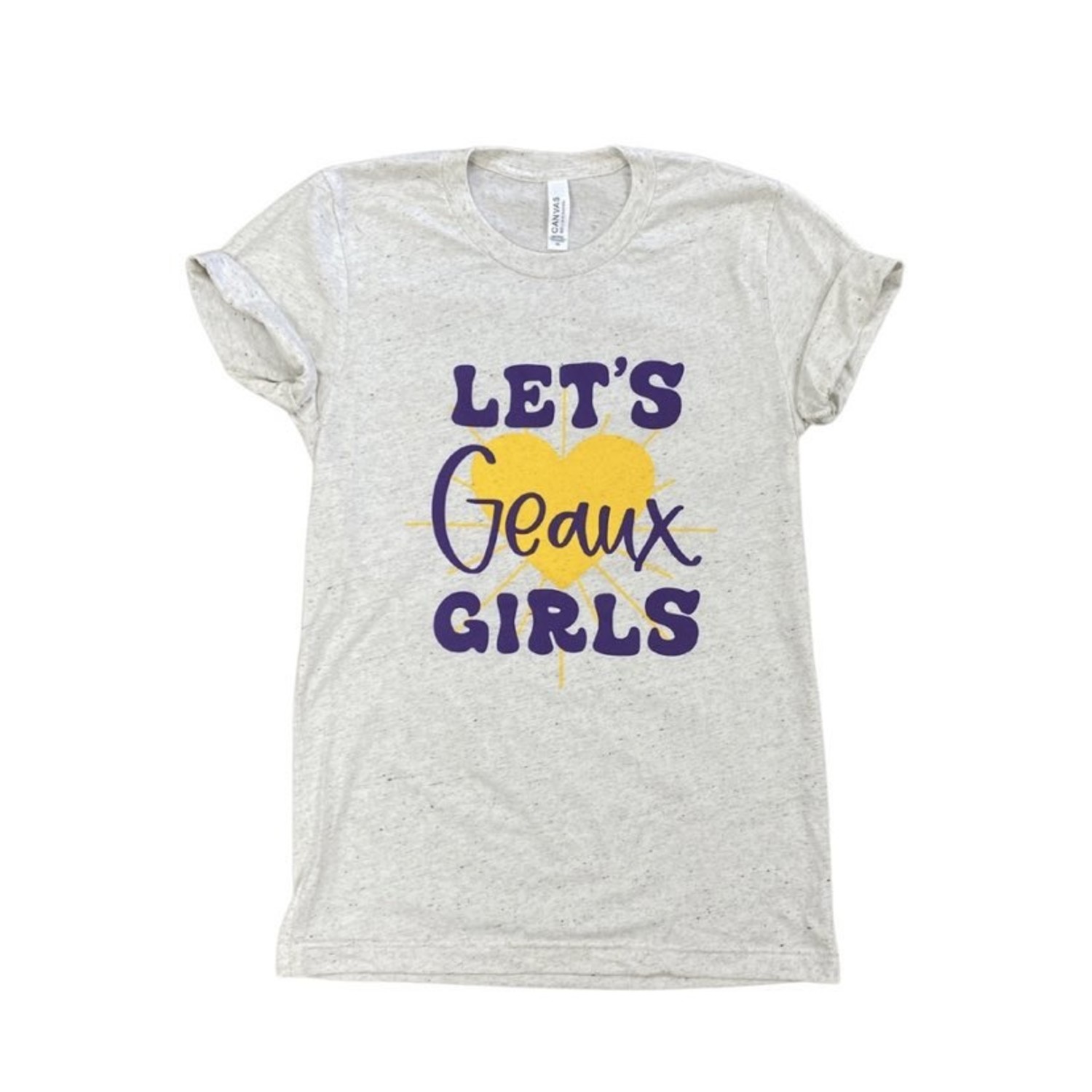 Geaux Fitted T-shirt Graphic Tee Louisiana College Team 