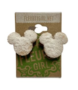 Beignet Mouse Ears Stud Earrings