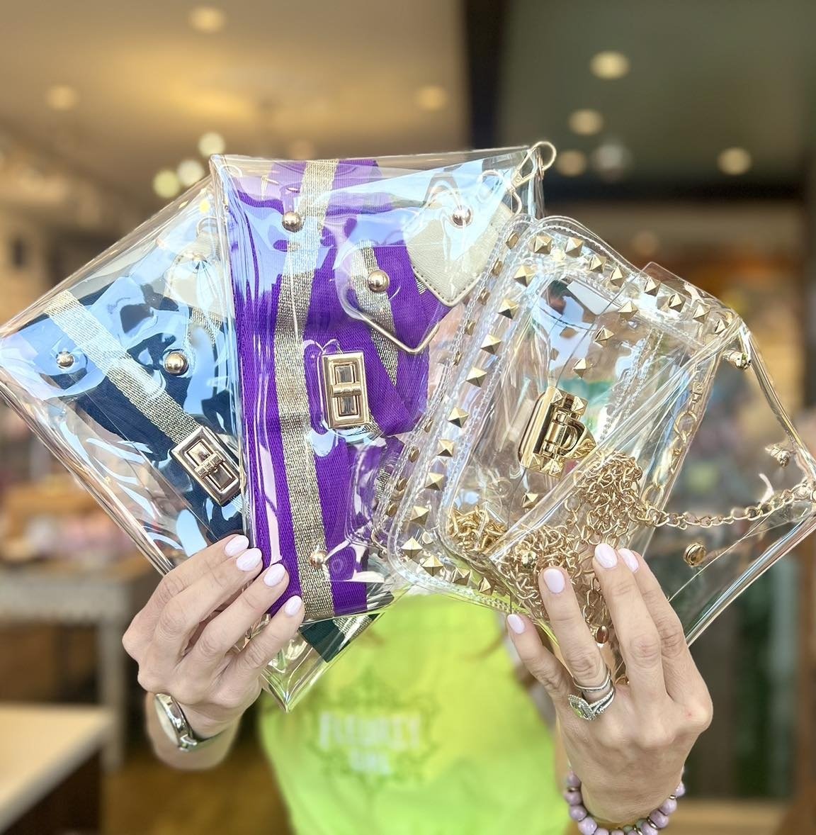 Stadium approved clear bag  Bags, Clear bags, Louis vuitton twist bag