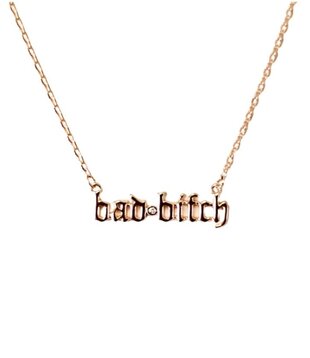 Bad Bitch Necklace, Rose Gold
