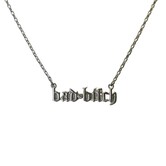 Bad Bitch Necklace, Silver