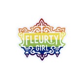 Fleurty Girl Logo Pride Sticker