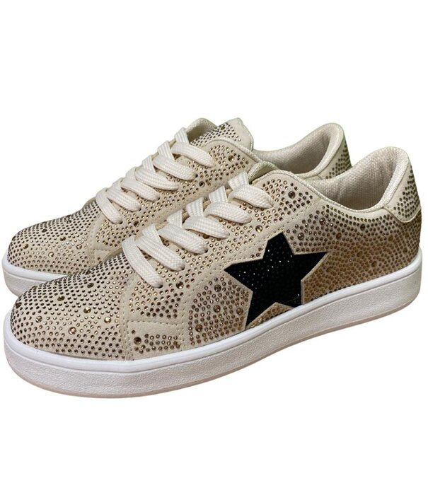 Black Star Gold Shoes