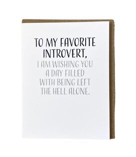 Favorite Introvert Card