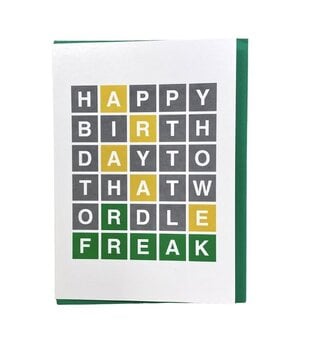 Wordle Freak Card