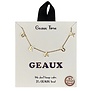 Geaux Necklace, Gold