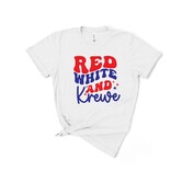 Red White and Krewe Tee