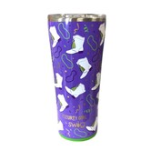40oz Mardi Gras Marching Boot - Double Wall Insulated Stainless