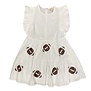 Football Dress with Ruffle Sleeves, White