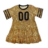 Jersey Babydoll Dress, Gold
