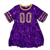 Jersey Babydoll Dress, Purple
