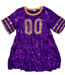 Jersey Babydoll Dress, Purple