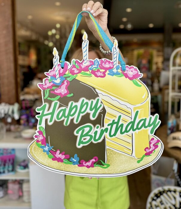 Home Malone Doberge Birthday Cake Door Hanger