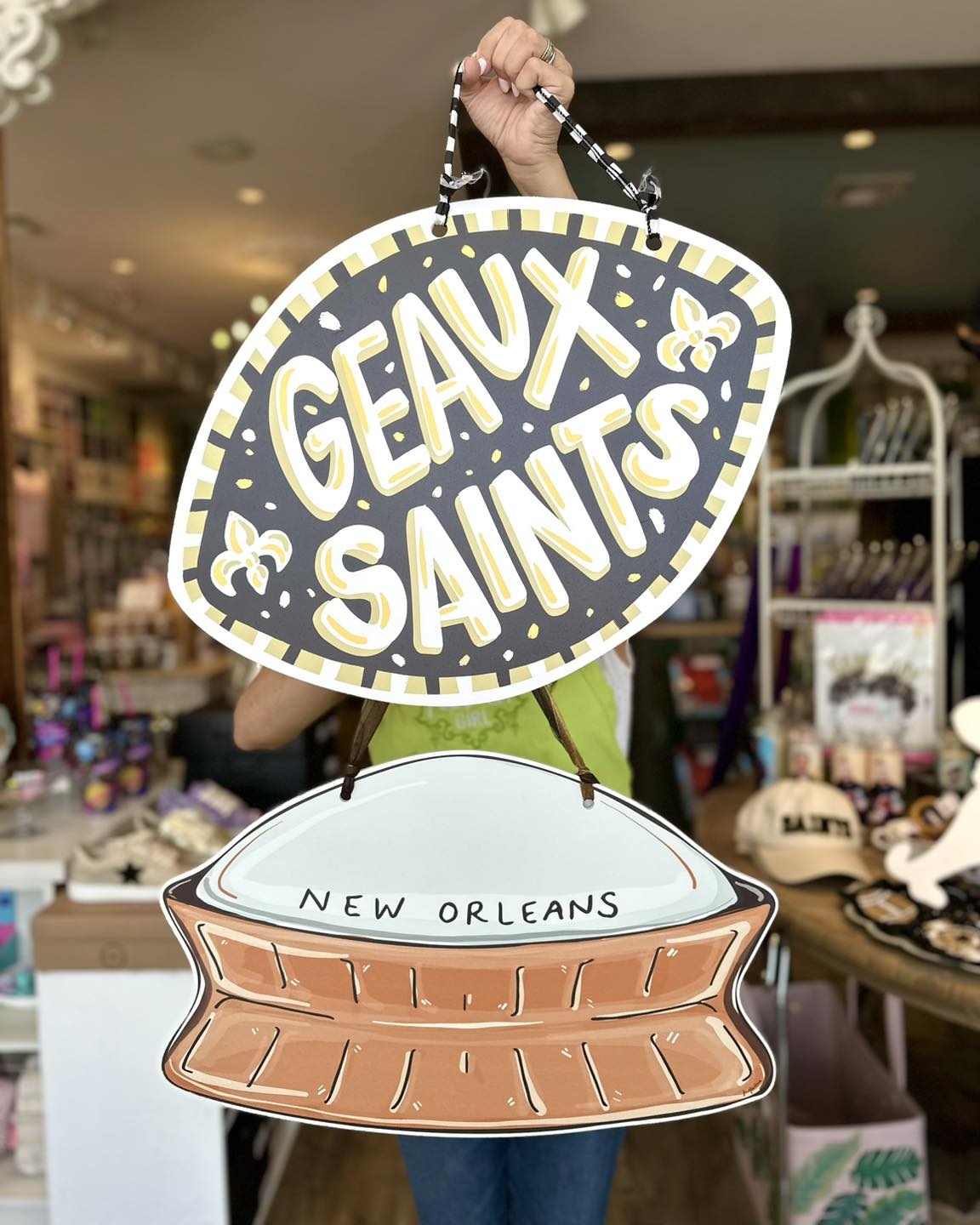 Geaux Saints Door Hanger