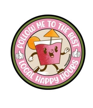 Best Local Happy Hours Sticker