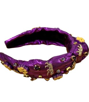 Tiger Gem Headband, Purple