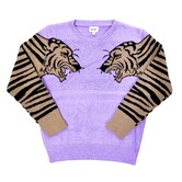 Tiger Sleeve Sweater, Purple
