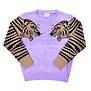 Tiger Sleeve Sweater, Purple