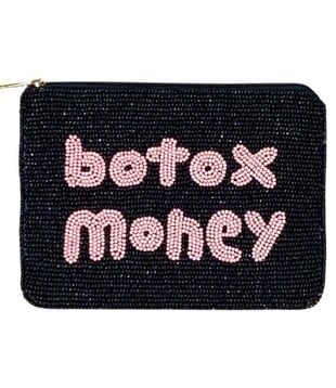 Botox Money Beaded Pouch