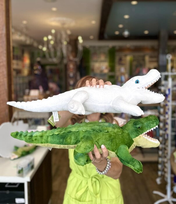 White Alligator Toy, Large