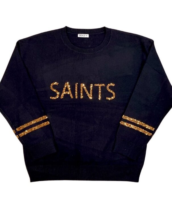 Saints Knit Sequin Sweater