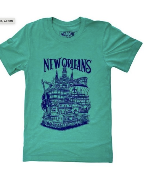 New Orleans Tee, Green
