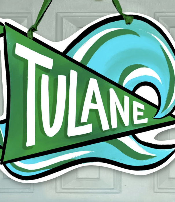 Tulane Door Hanger