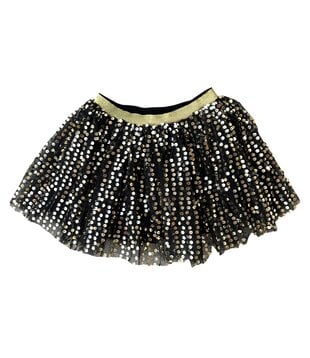 Sequin Jersey Tank, Black & Gold - Fleurty Girl