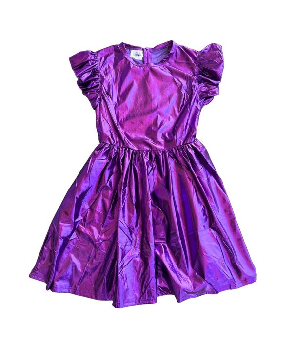 Purple Metallic Dress, Kids