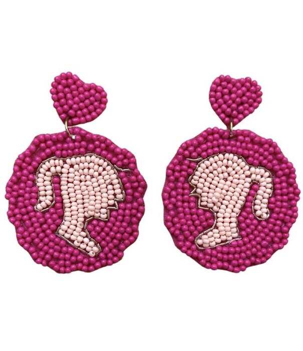 Barbie Beaded Earrings