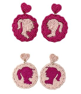 Barbie Beaded Earrings