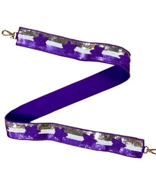 Purple Star Stripe Sequin Strap