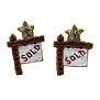 Sold Sign Beaded Earrings