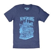 New Orleans Tee, Blue