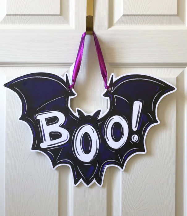 Home Malone Boo Bat Door Hanger