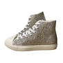 Gold Crystal Hightop Shoes