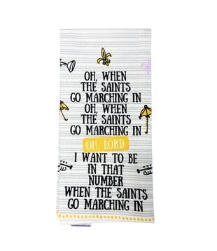 Saints Go Marching Towel