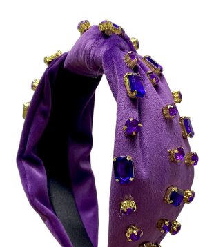 Purple & Gold Headband, Gems