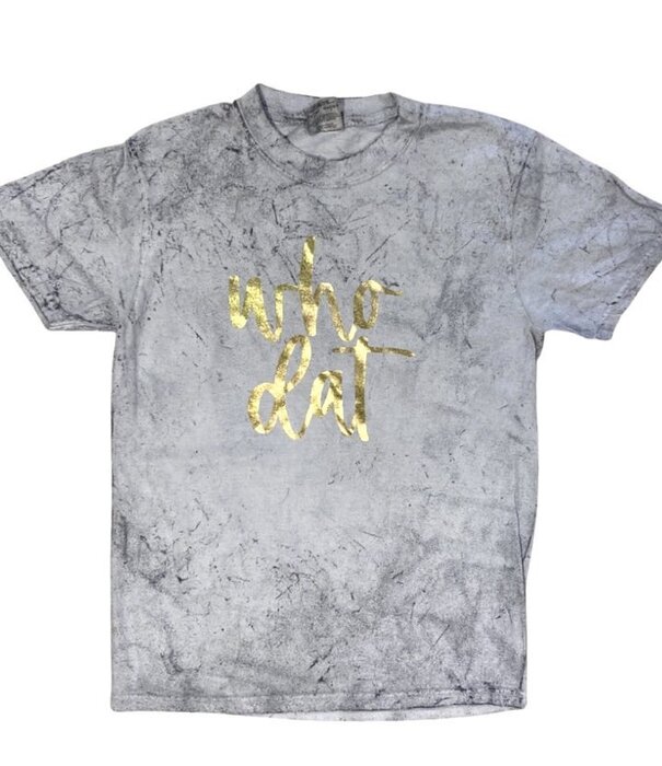 Who Dat Gold Foil Tee