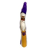 Purple & Gold Cypress Knee Santa, #2052