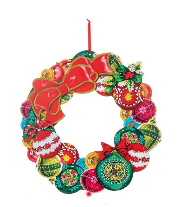 Vintage Ornaments Wreath