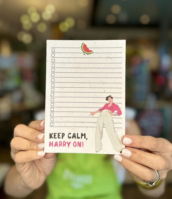 Keep Calm, Harry On Notepad